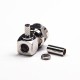 RF Coaxial Connector F Type Right Angled for Coaxial Crimp Type RF Coaxial Connector F Type Right Angled for Coaxial Crimp Type