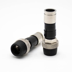 Rg6 Coaxial Cable With F Type Connector Plug Straight 75Ω Compression Dustproof