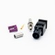 Car Radio Stereo Fakra A Male Black Crimp Connector for RG316 RG174 Cable