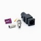 Car Radio Stereo Fakra A Male Black Crimp Connector for RG316 RG174 Cable