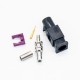 Car Radio Stereo Fakra A Male Black Crimp Connector for RG316 RG174 Cable