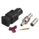 Car Radio Stereo Fakra A Male Black Crimp Connector for RG316 RG174 Cable