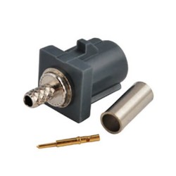 Car Stereo Digital Radio Fakra G Male Grey Crimp Connector for RG316 RG174 Cable