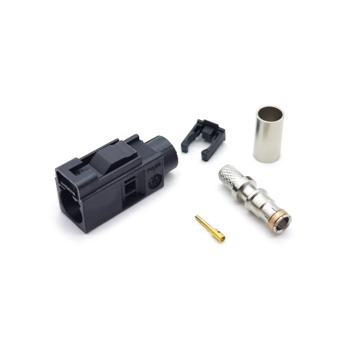 Fakra A Connector Female Crimp Solder for RG58 LMR-195 RG400 RG142 Cable Connector