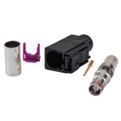 Fakra A Connector Female Crimp Solder for RG58 LMR-195 RG400 RG142 Cable Connector