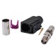 Fakra A Connector Female Crimp Solder for RG58 LMR-195 RG400 RG142 Cable Connector