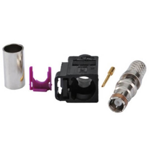 Fakra A Connector Female Crimp Solder for RG58 LMR-195 RG400 RG142 Cable Connector