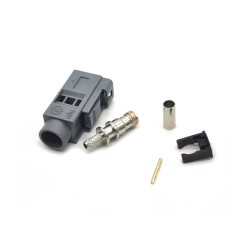 Fakra Cables Car Head Unit Fakra G Female Grey Crimp Solder Connector for RG316 RG174 Cable