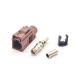 Fakra Coax Connector Car TV Fakra F Female Brown Crimp Solder Connector for RG316 RG174 Cable Fakra Coax Connector Car TV Fakra F Female Brown Crimp Solder Connector for RG316 RG174 Cable