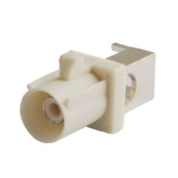 Fakra Connector Angle Male End Launch PCB mount Right angle connector white/9001 Radio With Phan