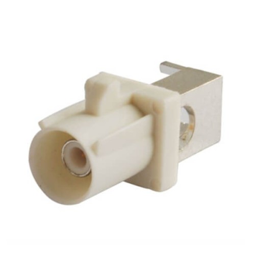 Fakra Connector Angle Male End Launch PCB mount Right angle connector white/9001 Radio With Phan