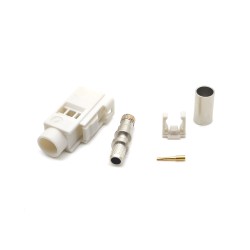 Fakra Connector Connection Fakra B Female Crimp Solder for RG58 LMR-195 RG400 RG142 Cable