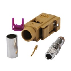 Fakra Connector Market K Female Crimp Solder RG58 LMR-195 RG400 RG142 Cable Connector