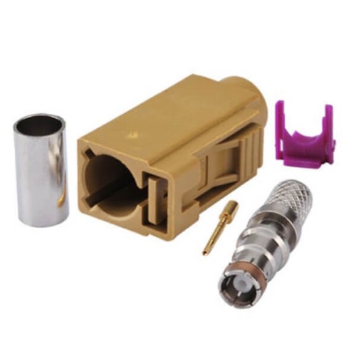 Fakra Connector Market K Female Crimp Solder RG58 LMR-195 RG400 RG142 Cable Connector