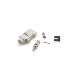 Fakra Female Plug Car Radio Fakra B White Crimp Connector for RG316 RG174 Cable