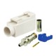 Fakra Female Plug Car Radio Fakra B White Crimp Connector for RG316 RG174 Cable
