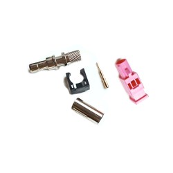 Fakra H Code Male Plug Straight Connector Crimp for Cable RG142 RG223