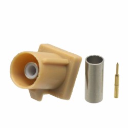 FAKRA I Code Straight Male Plug Car Vehicle TV Connector Bluetooth Crimp Type for Cable RG58/RG142