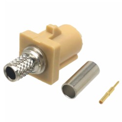 FAKRA I Code Straight Male Plug Car Vehicle TV Connector Bluetooth Crimp Type for Cable RG58/RG142