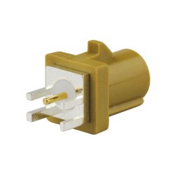 Fakra K Connector PCB mount Plug End Launch connector Curry /1027 for Radio With IF output
