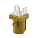 Fakra K Connector PCB mount Plug End Launch connector Curry /1027 for Radio With IF output