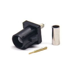 Fakra Plug Male Straight A Code Crimp Solder Type Connector