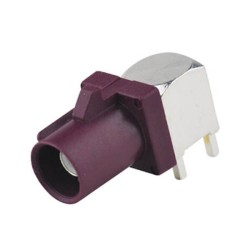 Fakra Purple Connector Fakra D SMB Plug PCB mount angled Male RF connector Purple for GSM,GPS systems
