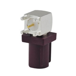 Fakra Purple Connector Fakra D SMB Plug PCB mount angled Male RF connector Purple for GSM,GPS systems