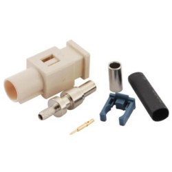 Fakra Radio Car Stereo Fakra B Male White Crimp Connector for RG316 RG174 Cable