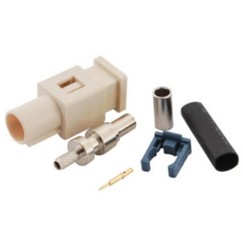 Fakra Radio Car Stereo Fakra B Male White Crimp Connector for RG316 RG174 Cable