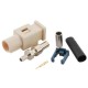 Fakra Radio Car Stereo Fakra B Male White Crimp Connector for RG316 RG174 Cable