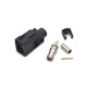 Fakra RF Connectors Car Radio Stereo Fakra A Female Black Crimp Connector for RG316 RG174 Cable