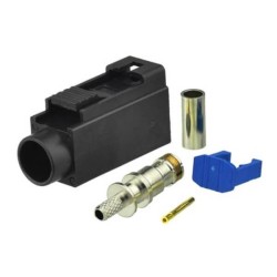 Fakra RF Connectors Car Radio Stereo Fakra A Female Black Crimp Connector for RG316 RG174 Cable