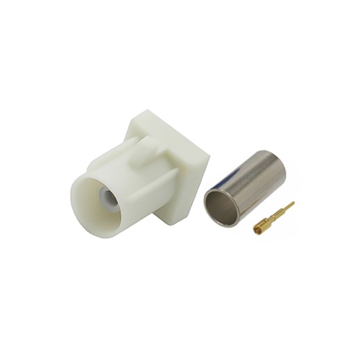FAKRA SMB B Code Straight Male Plug Car Vehicle Connector Crimp Type for Cable RG58/RG142