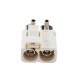 FAKRA SMB B Dual Female Jack Right Angle Twin RF Connector Short Body Length 15mm Vehicle 50ohm RG316 RG174