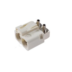 FAKRA SMB B Dual Female Jack Right Angle Twin RF Connector Short Body Length 15mm Vehicle 50ohm RG316 RG174