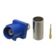 FAKRA SMB C Blue Straight Male Plug Car Vehicle Connector Crimp Type for Cable RG58/RG142 FAKRA SMB C Blue Straight Male Plug Car Vehicle Connector Crimp Type for Cable RG58/RG142