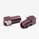 FAKRA SMB Connector D Type Brown Coax Female Through Hole for PCB FAKRA SMB Connector D Type Brown Coax Female Through Hole for PCB