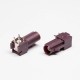 FAKRA SMB Connector D Type Brown Coax Female Through Hole for PCB FAKRA SMB Connector D Type Brown Coax Female Through Hole for PCB