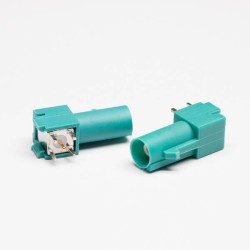 FAKRA SMB Connector E Type Brown Coax Male Through Hole for PCB