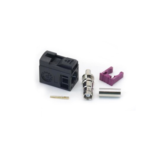 Fakra SMB Female Straight A Code Crimp Solder Type Connector Fakra SMB Female Straight A Code Crimp Solder Type Connector