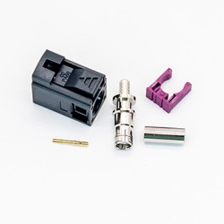 Fakra SMB Female Straight A Code Crimp Solder Type Connector