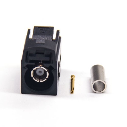 Fakra SMB Female Straight A Code Crimp Solder Type Connector Fakra SMB Female Straight A Code Crimp Solder Type Connector