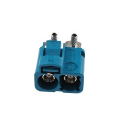 FAKRA SMB Z Dual 90 Degree Twin Female Jack RF Connector Vehicle Connector 50ohm Short Body 15mm RG316 RG174