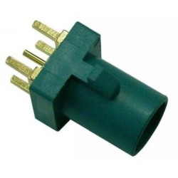 Fakra water blue Connector straight SMB Male PCB mount RF connector