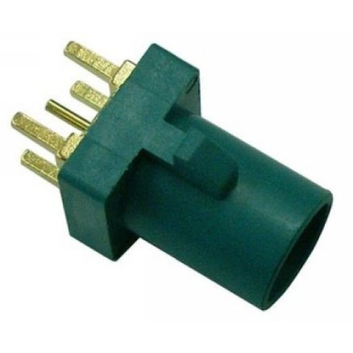Fakra water blue Connector straight SMB Male PCB mount RF connector