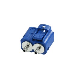 Twin FAKRA SMB C Dual Female Jack Straight Short Body 15mm Vehicle Connector 50ohm RF Connector RG316 RG174