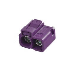Twin FAKRA SMB D Straight Female Jack Dual RF Connector Vehicle 50ohm Short Body 15mm RG316 RG174