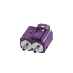 Twin FAKRA SMB D Straight Female Jack Dual RF Connector Vehicle 50ohm Short Body 15mm RG316 RG174