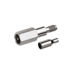 FME Male Connector 180 Degree Cable Mount Crimp for RG316/U 50Ω 2GHz
